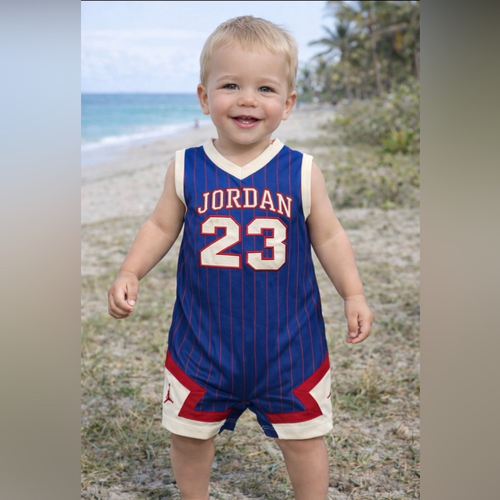 AIR JORDAN Jersey #23 One Piece Infant Size 18 Months NBA Chicago Bulls